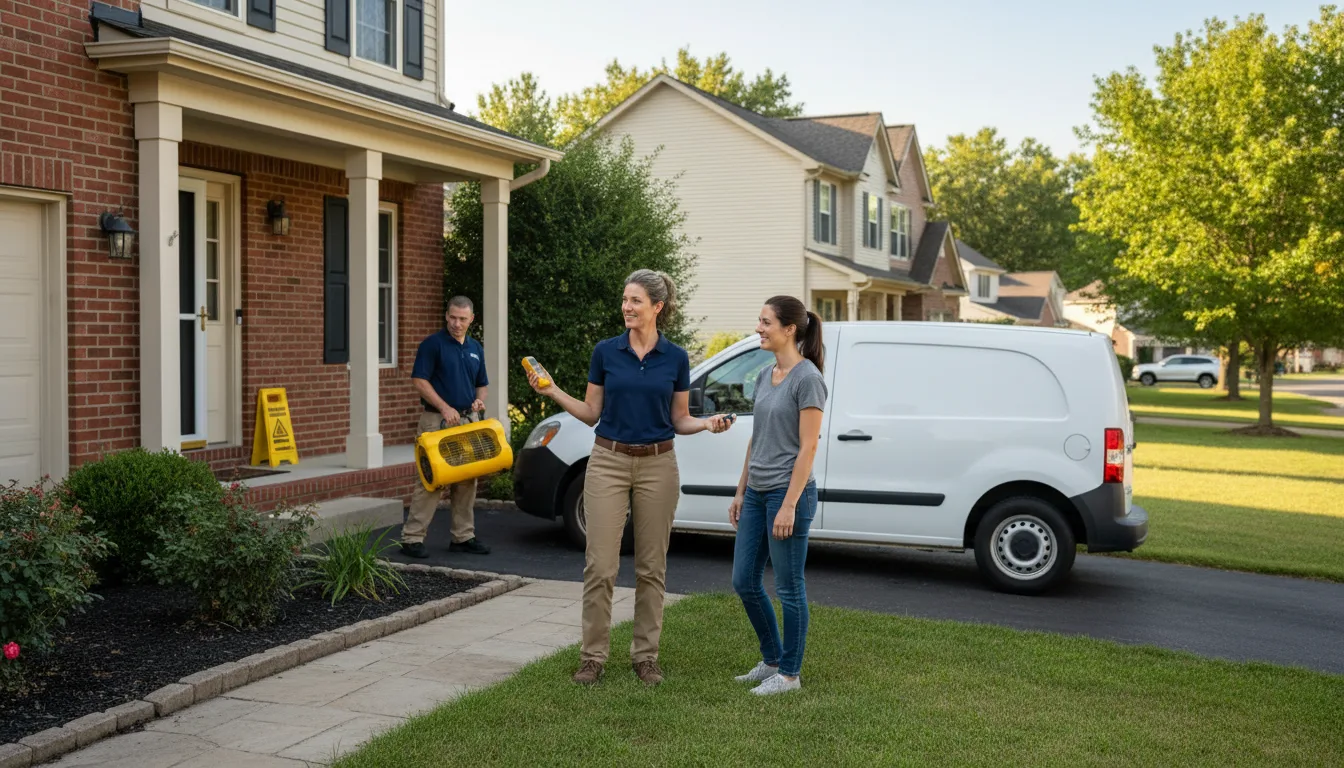 Residential water damage restoration in Dudley, NC